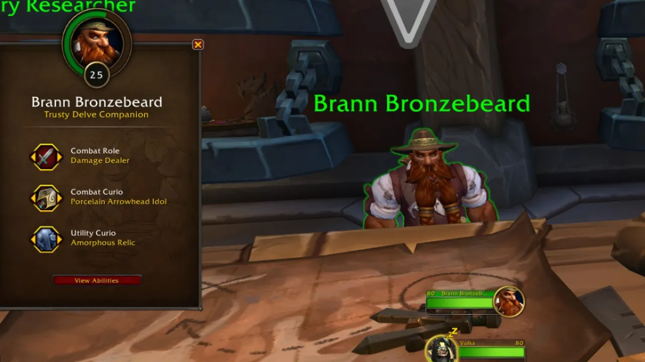 Brann Bronzebeard Curios World Of Warcraft Tww