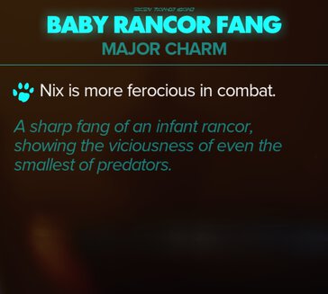 baby rancor fang stats