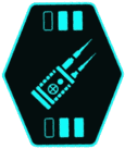 electro shock prod icon blue png