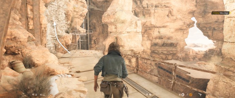 Lost Sandcrawler area - climb up