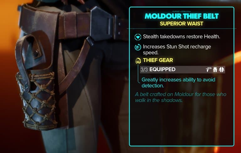 Moldour Thief Stats, Set Bonus, and Close-ups - Belt