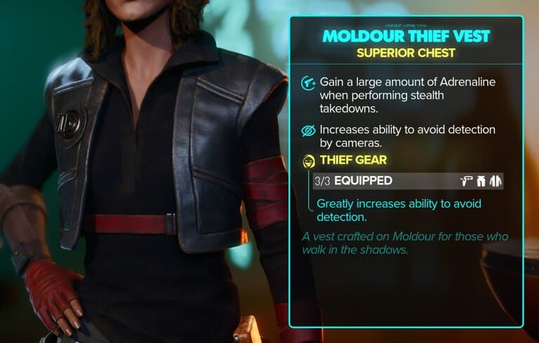 Moldour Thief Stats, Set Bonus, and Close-ups - Jacket