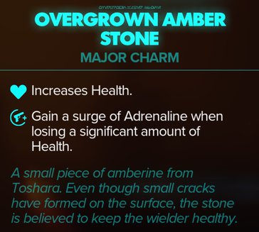 overgrown amber stone stats