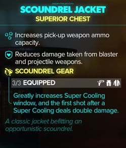 Scoundrel Jacket Stats