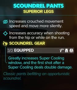 scoundrel pants stats