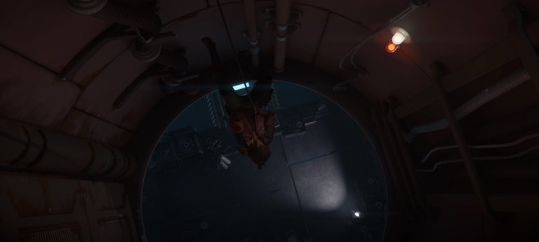 the heist rappel down into hangar bay