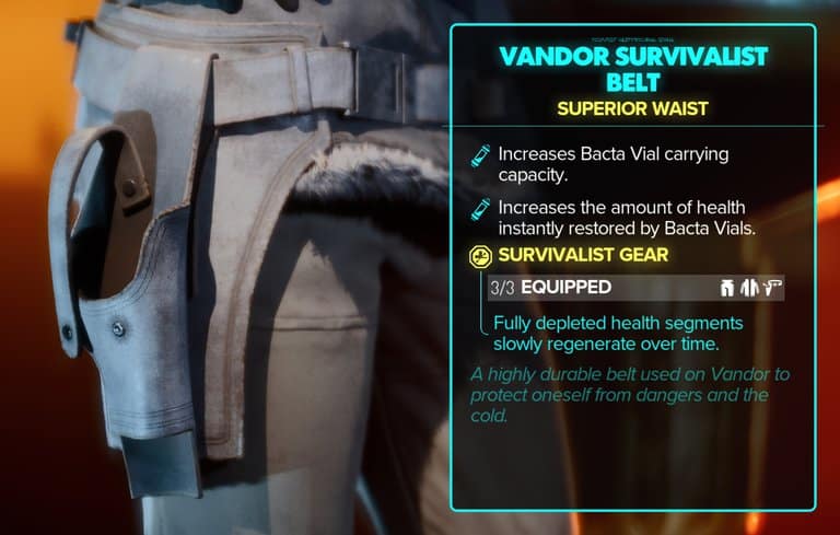 vandor survivalist belt stats