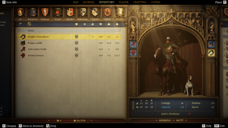 kingdom come deliverance 2 horse inventory