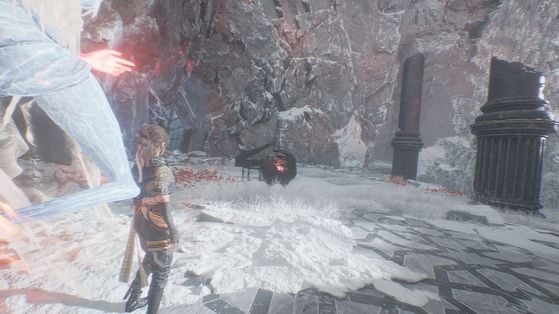 Clair Obscur: Expedition 33 — Как пройти Ледник Пламени: полный чек-лист, билд и тактика босса 5 Мим и торговец на верхней платформе