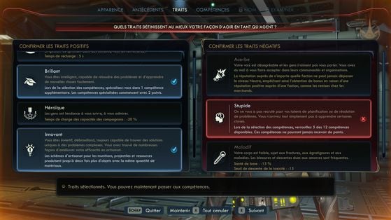 Создание персонажа в The Outer Worlds 2: гайд по билдам и выбору навыков 8 Список доступных навыков при выборе черты Тупой в The Outer Worlds 2