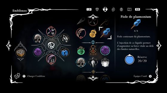 Плазмоний в Hollow Knight Silksong: где найти все железы и как работает Флакон 8 Инвентарь с инструментом Флакон Плазмония