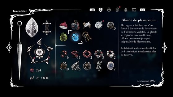 Плазмоний в Hollow Knight Silksong: где найти все железы и как работает Флакон 10 Зилотол восстанавливает запас плазмония Хорнет за жемчуг