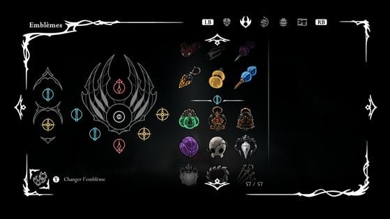 Какой эмблемный набор лучший в Hollow Knight: Silksong 5 Улучшенная эмблема Охотник
