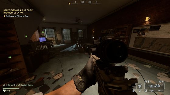 Где найти все коллекционные предметы в главе "Бессонница" (Insomnie) Battlefield 6 5 Второй жетон на пробковой доске в штабе Кинкейда, общий план комнаты