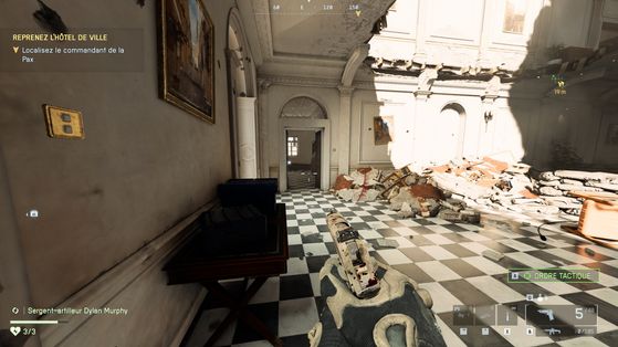 Где найти все предметы в миссии "Операция Глефа" Battlefield 6 7 Вид на вход в левую комнату ратуши в Battlefield 6