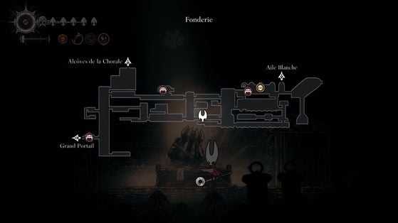 Прохождение Литейной в Hollow Knight Silksong: грейфер и эмблема 15 Локация с блоками и циркулярными пилами