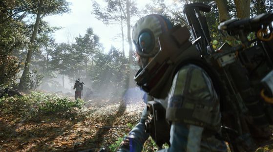 Скриншот локации с фруктовыми деревьями в Arc Raiders