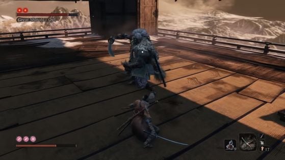 Арена боя с Великим синоби Филином в Sekiro: Shadows Die Twice