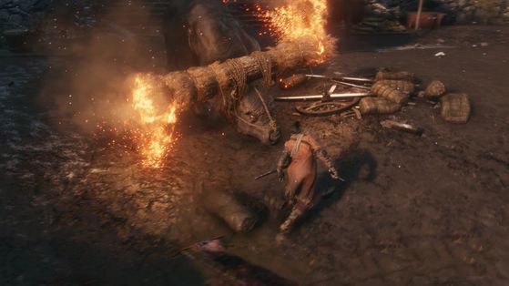 Схватка с Пылающим быком в Sekiro: Shadows Die Twice