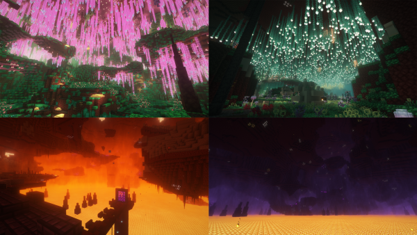 Биомы Нижнего мира, добавленные модом Better Nether